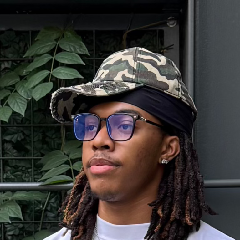 Distressed Camo Hat