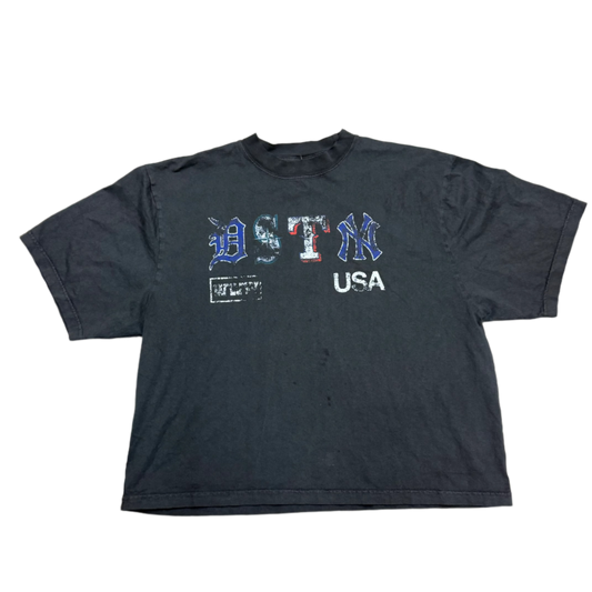 "DSTNY" Sports Tee (Washed Grey)